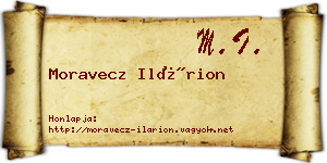Moravecz Ilárion névjegykártya